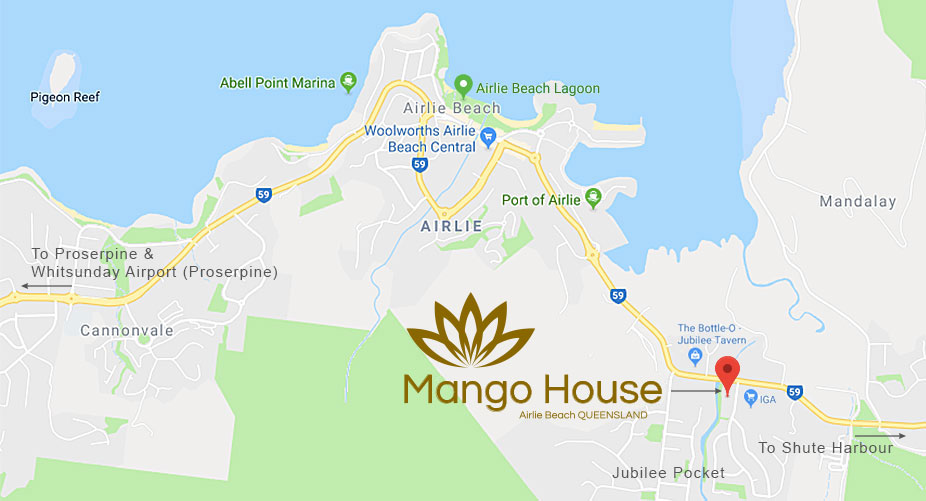 Mango House Location Map